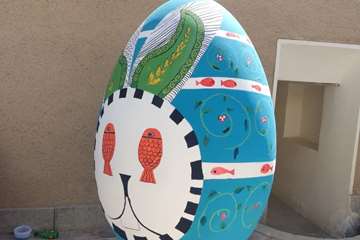 نخستین جشنواره طراحی و نقاشی تخم مرغ های نوروزی خمینی شهر