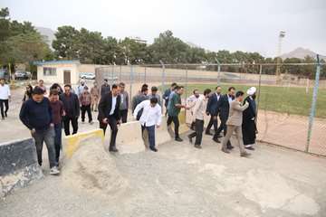 افتتاح زمین چمن مصنوعی و طبیعی قدس به همراه شورای اسلامی  و نماینده مجلس خمینی شهر