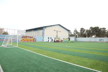 افتتاح زمین چمن مصنوعی و طبیعی قدس به همراه شورای اسلامی  و نماینده مجلس خمینی شهر