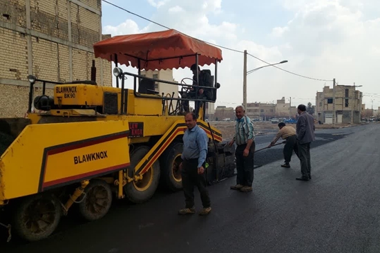  مرحله پایانی آسفالت محله هشت شهرک منظریه  
