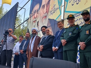 اجتماع و رژۀ بزرگ جان فدا در خمینی شهر